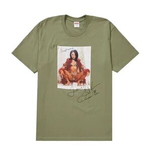 Supreme Lil Kim Tee Green Light Olive Medium T-Shirt